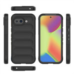 Подсилен силиконов гръб на ленти за Google Pixel 10a - черен - 1