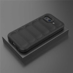Подсилен силиконов гръб на ленти за Google Pixel 10a - черен - 2