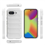 Подсилен силиконов гръб на ленти за Google Pixel 10a - бял - 1