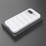 Подсилен силиконов гръб на ленти за Google Pixel 10a - бял - 0
