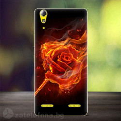 Силиконов калъф за Lenovo A6010/A6000 - роза