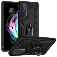 Хибриден гръб със стойка за Motorola Edge 20 - черен