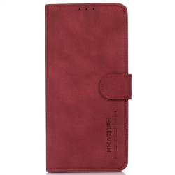 Калъф тип портмоне марка KHAZNEH за Motorola Edge 30 Fusion 5G - винено червен