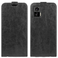 Кожен калъф flip за Motorola Edge 30 Neo - черен