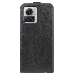 Кожен калъф flip за Motorola Edge 30 Ultra - черен - 0 Кожен калъф flip за Motorola Edge 30 Ultra - черен - 0