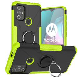 Хибриден гръб със стойка за Motorola Moto G10/G30 - зелен