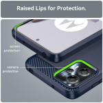 Силиконов гръб Rugged Armor за Motorola G13 - тъмно син - 0