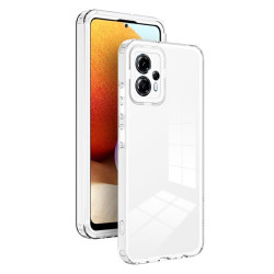 Двупластов силиконов бъмпер с бял ръб за Motorola G13