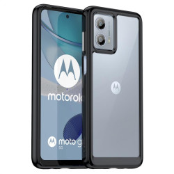 Силиконов гръб Rugged Armor за Motorola G53 5G - черна рамка
