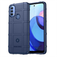 Подсилен силиконов гръб за Motorola Moto E20/E30/E40 - тъмно син