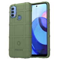 Подсилен силиконов гръб за Motorola Moto E20/E30/E40 - тъмно зелен