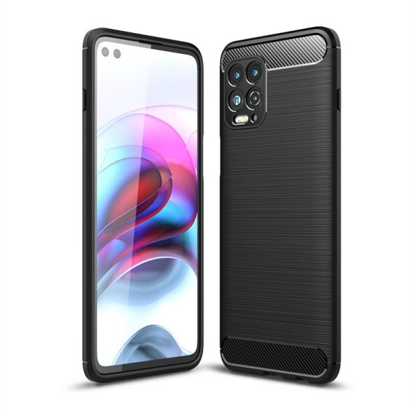 Силиконов гръб Rugged Armor за Motorola Moto G100 - черен