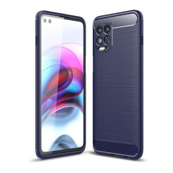 Силиконов гръб Rugged Armor за Motorola Moto G100 - син