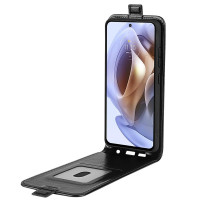 Кожен калъф flip за Motorola Moto G31 - черен