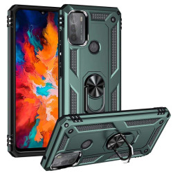 Хибриден гръб със стойка за Motorola Moto G50 5G - зелен металик
