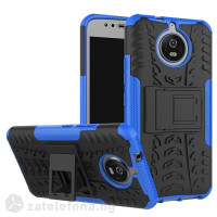 Двупластов калъф със стойка за Motorola Moto G5S - син