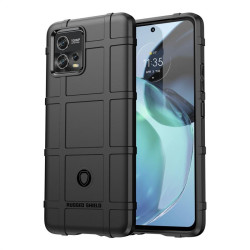 Подсилен силиконов гръб за Motorola Moto G72 - черен