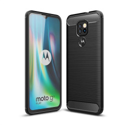 Силиконов гръб за Rugged Armor Motorola Moto G9 Play - черен