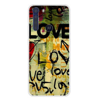 Силиконов гръб за Motorola One Fusion Plus - Love
