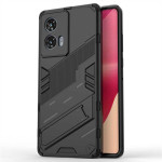 Хибриден гръб със стойка марка BIBERCAS за Motorola Edge 50 Fusion 5G - черен