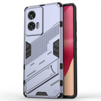 Хибриден гръб със стойка марка BIBERCAS за Motorola Edge 50 Fusion 5G - сив