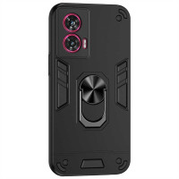 Хибриден гръб със стойка за Motorola Edge 50 Fusion 5G - черен