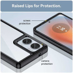 Силиконов гръб Rugged Armor за Motorola Edge 50 Fusion 5G - черна рамка - 0