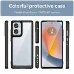 Силиконов гръб Rugged Armor за Motorola Edge 50 Fusion 5G - черна рамка - 1
