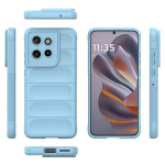 Подсилен силиконов гръб на ленти за Motorola Edge 50 Neo 5G - светло син - 2