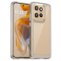 Силиконов гръб Rugged Armor за Motorola Edge 50 Neo 5G - полупрозрачна рамка