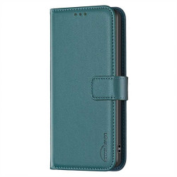 Кожен калъф тип портмоне марка BINFEN COLOR за Motorola Edge 50 Pro - тюркоазен
