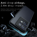 Силиконов гръб Rugged Armor за Motorola Edge 50 Pro - черна рамка - 3