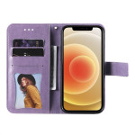 Калъф тип портмоне с цветя за Motorola Edge 60 5G/60 Fusion 5G - лилав - 0 Калъф тип портмоне с цветя за Motorola Edge 60 5G/60 Fusion 5G - лилав - 0