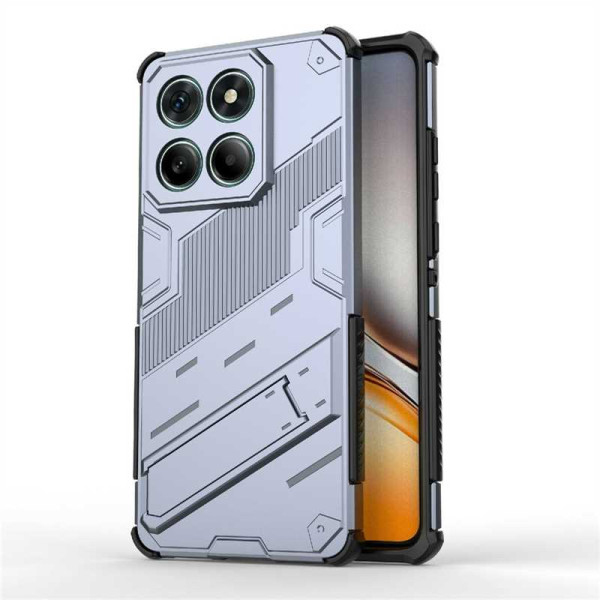 Хибриден гръб със стойка марка BIBERCAS за Motorola Edge 60 5G/60 Fusion 5G - сив