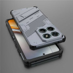 Хибриден гръб със стойка марка BIBERCAS за Motorola Edge 60 5G/60 Fusion 5G - сив - 0
