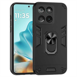 Хибриден гръб със стойка за Motorola Edge 60 5G/60 Fusion 5G - черен
