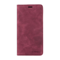 Калъф страничен flip марка BETOPNICE за Motorola Edge 60 5G/60 Fusion 5G – винено червен
