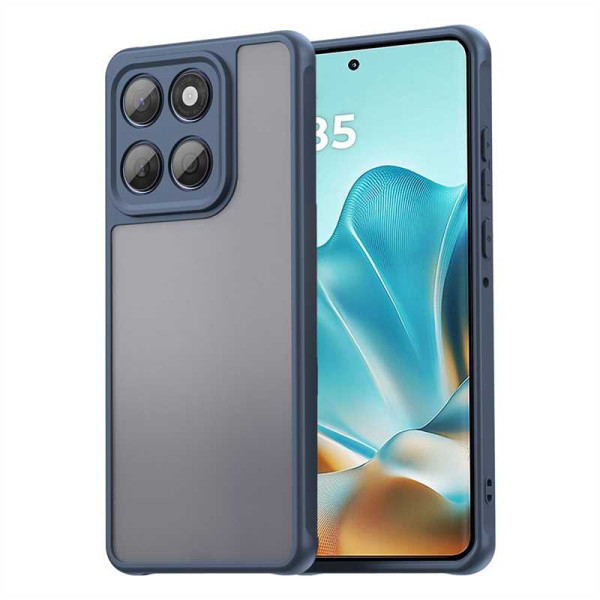 Силиконов гръб за Motorola Edge 60 5G/60 Fusion 5G - синя рамка