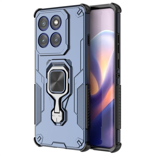 Хибриден гръб със стойка за Motorola Edge 60 Pro 5G - тъмно син