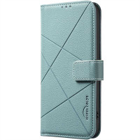 Кожен калъф тип портмоне марка BINFEN COLOR за Motorola Edge 60 Pro 5G - зелен