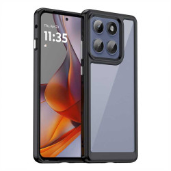 Силиконов гръб Rugged Armor за Motorola Edge 60 Pro 5G - черна рамка