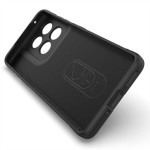 Подсилен силиконов гръб на ленти за Motorola Edge 60 Pro 5G - черен - 0
