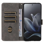Кожен калъф тип портмоне за Motorola Edge 70 5G - черен - 0