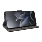 Кожен калъф тип портмоне за Motorola Edge 70 5G - черен - 3