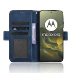 Кожен калъф тип портмоне с магнитна закопчалка за Motorola Edge 70 5G - тъмно син - 2 Кожен калъф тип портмоне с магнитна закопчалка за Motorola Edge 70 5G - тъмно син - 2