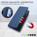 Кожен калъф тип портмоне марка RINACASIS за Motorola Edge 70 5G - тъмно син - 2 Кожен калъф тип портмоне марка RINACASIS за Motorola Edge 70 5G - тъмно син - 2