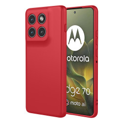 Силиконов гръб за Motorola Edge 70 5G - червен