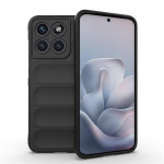 Подсилен силиконов гръб на ленти за Motorola Edge 70 Fusion 5G - черен