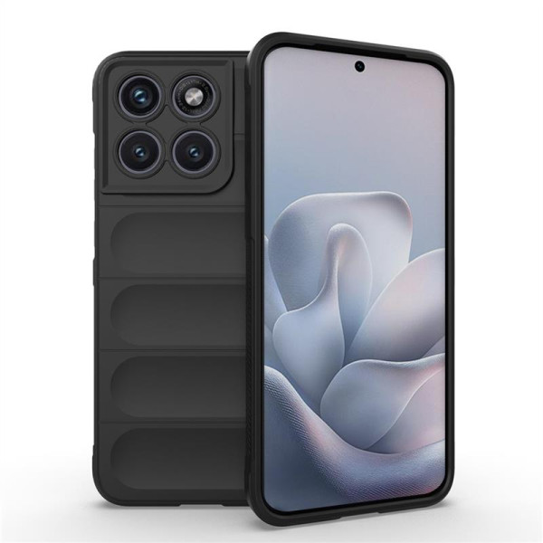 Подсилен силиконов гръб на ленти за Motorola Edge 70 Fusion 5G - черен