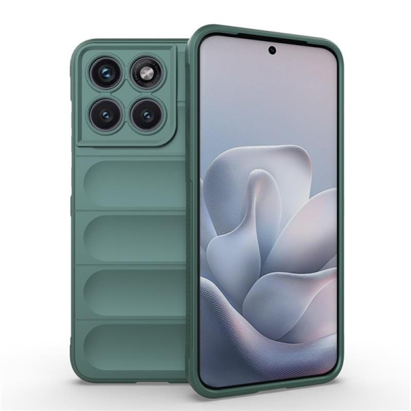 Подсилен силиконов гръб на ленти за Motorola Edge 70 Fusion 5G - зелен